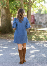 Load image into Gallery viewer, Pleated Denim Dress
