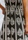 Geometric Print Maxi Dress