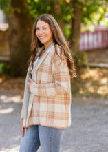 Load image into Gallery viewer, Plaid Hoodie Jacket
