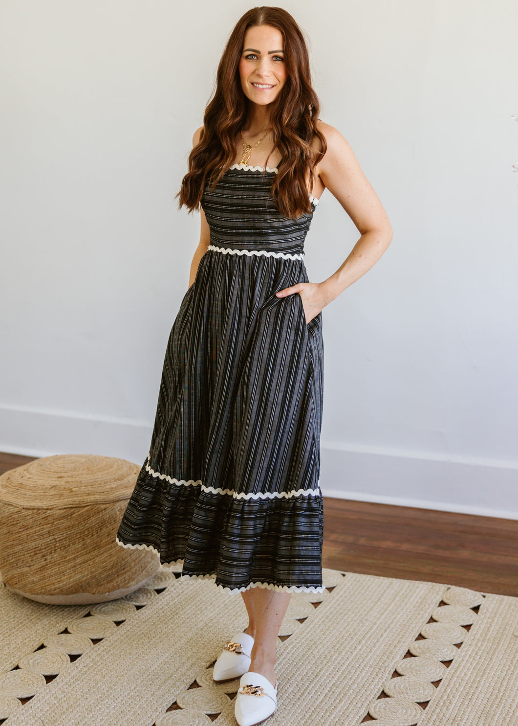 Rick Rack Midi Dress