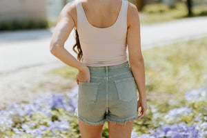 Olive Crossover Shorts