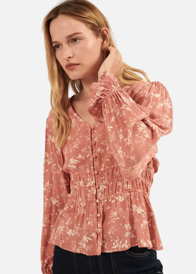 Floral Peplum Top