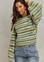 Load image into Gallery viewer, Textured Stripe Sweater
