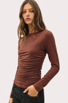 Ruched Long Sleeve Top