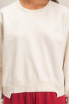 Uneven Hem Sweatshirt