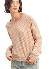 Load image into Gallery viewer, Brushed Knit Stripe Top
