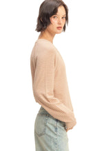 Load image into Gallery viewer, Brushed Knit Stripe Top
