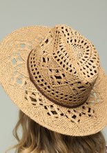 Load image into Gallery viewer, Open Weave Panama Hat
