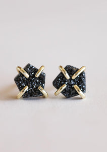 JaxKelly Black Druzy Prong