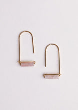 Load image into Gallery viewer, JaxKelly Rose Quartz Drop Earring
