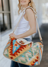 Load image into Gallery viewer, Aztec Print Weekender Bag
